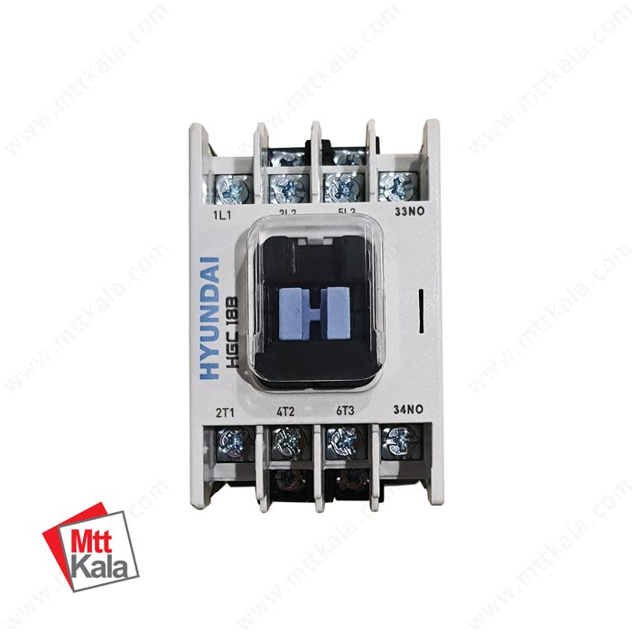کنتاکتور 18 آمپر 7.5 کیلووات هیوندای کنتاکتور 18 آمپر 7.5 کیلووات هیوندای