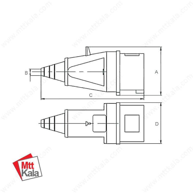 شاخه فاز برگردان 5/32 پارسا مدل 330 شاخه فاز برگردان 5/32 پارسا مدل 330