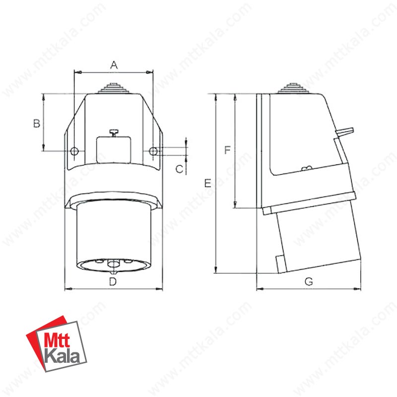شاخه معکوس فاز برگردان 5/32 پارسا مدل 630 شاخه معکوس فاز برگردان 5/32 پارسا مدل 630