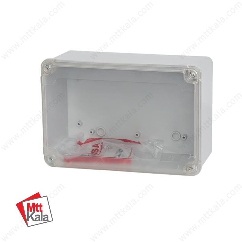 جعبه تقسیم با درب PC سایز 95*190*280 پارسا مدل 27003 جعبه تقسیم با درب PC سایز 95*190*280 پارسا مدل 27003