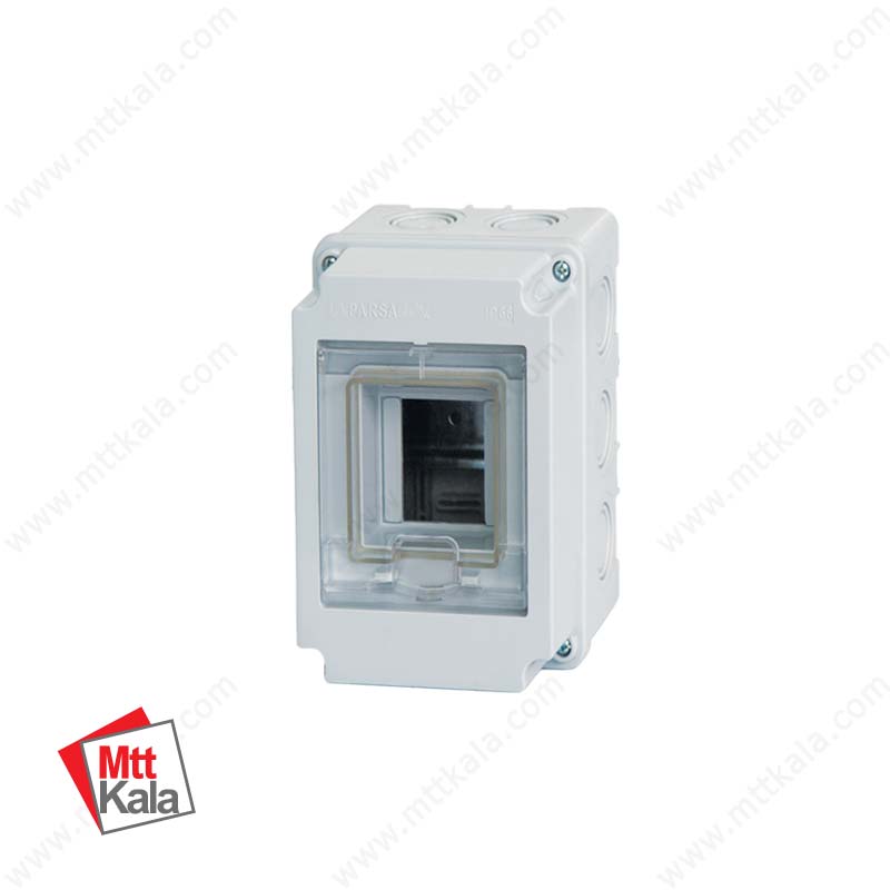 جعبه فیوز 2 پل با درب PC سایز 95*90*140 پارسا مدل 14005 جعبه فیوز 2 پل با درب PC سایز 95*90*140 پارسا مدل 14005