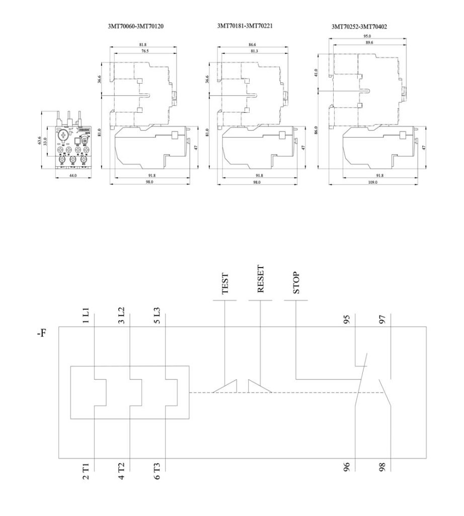 بیمتال 1.6-1 آمپر زیمنس