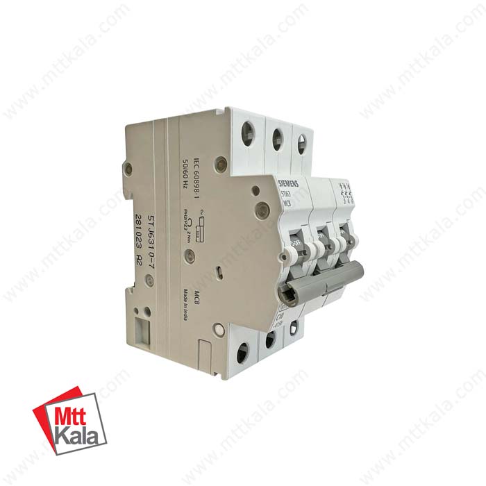 کلید مینیاتوری سه پل 63 آمپر زیمنس کلید مینیاتوری سه پل 63 آمپر زیمنس