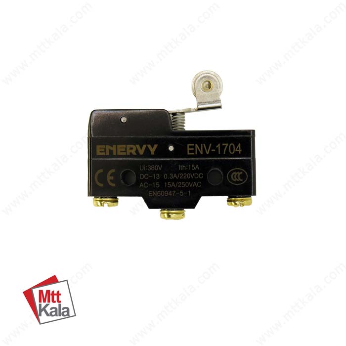 میکروسوئیچ اهرمی غلتکی کوتاه ENVMS-1704 میکروسوئیچ اهرمی غلتکی کوتاه ENVMS-1704
