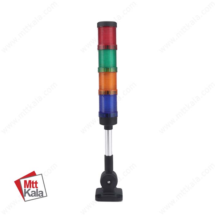 چراغ آلارم چهار طبقه بازر دار قطر 50 برند ENERVY چراغ آلارم چهار طبقه بازر دار قطر 50 برند ENERVY