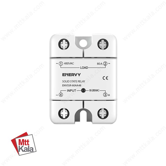 رله SSR تکفاز 80 آمپر مدل ENVSSR-80AA48 رله SSR تکفاز 80 آمپر AA مدل ENVSSR-80AA48