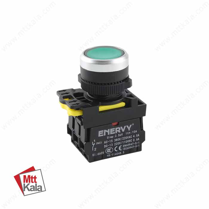 شستی استارت لحظهای چراغدار مدل ENVCS A10D شستی استارت لحظهای چراغدار مدل ENVCS A10D