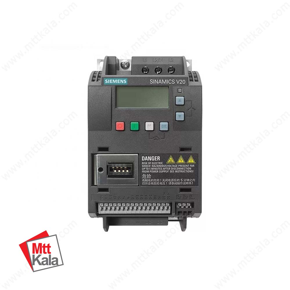 درایو تکفاز 1.1 کیلووات زیمنس سری SINAMICS V20 درایو تکفاز 1.1 کیلووات زیمنس سری SINAMICS V20