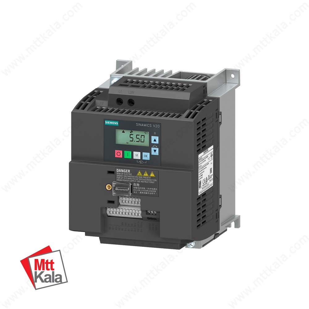 درایو تکفاز 3 کیلووات زیمنس SINAMICS V20 درایو تکفاز 3 کیلووات زیمنس SINAMICS V20