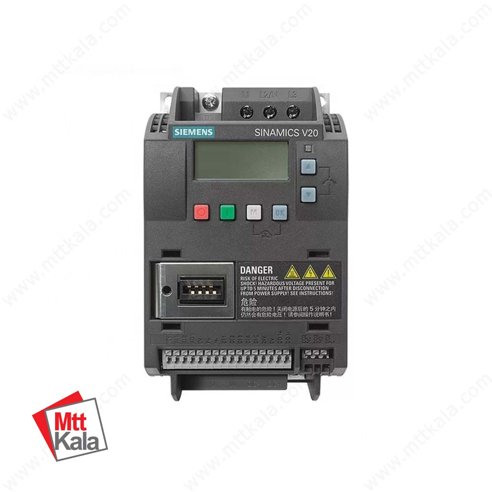 درایو سه فاز 0.75 کیلووات زیمنس سری SINAMICS V20 درایو سه فاز 0.75 کیلووات زیمنس سری SINAMICS V20