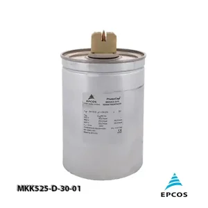 خازن 30.0 کیلووار گازی 525 ولت EPCOS کد MKK525-D-30.0-01